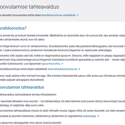 Eestis on puudu elundidoonoritest