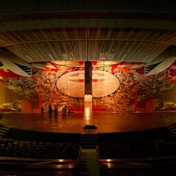 Linnahallis asuv Enn Põldroosi hiigelgobelään läheb restaureerimisele