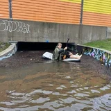 Tugev vihm tekitab Pärnus probleeme